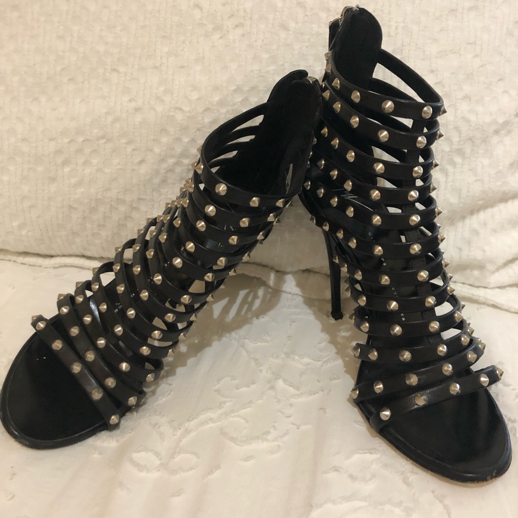 Giuseppe Zanotti Design Strappy Heels, Size 37/7